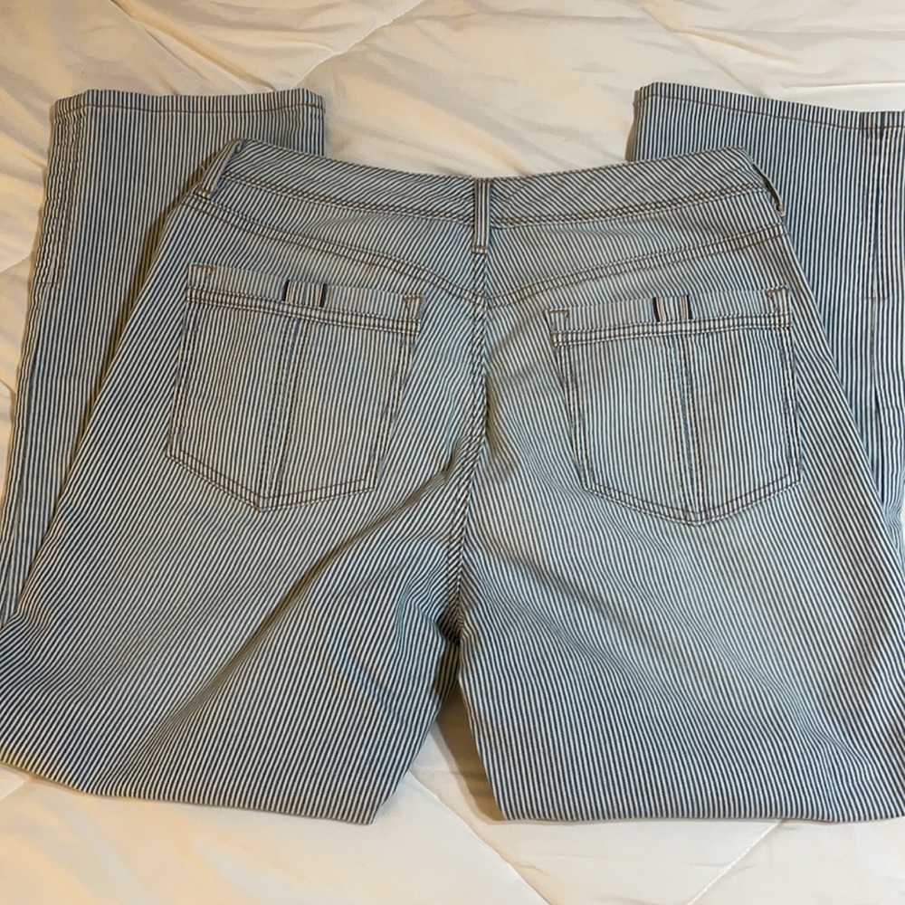 Bandolino Women’s SZ 6 Karen Boyfriend Striped 5 Pocket Ankle Jean - Picture 10 of 13